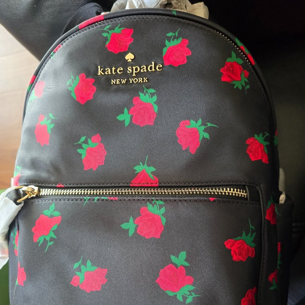 BRAND NEW Kate Spade Rose Toss Backpack